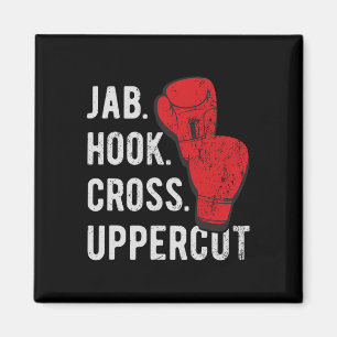 Jab, Hook, Cross, Uppercut - Kickboxning Och Boxni Magnet