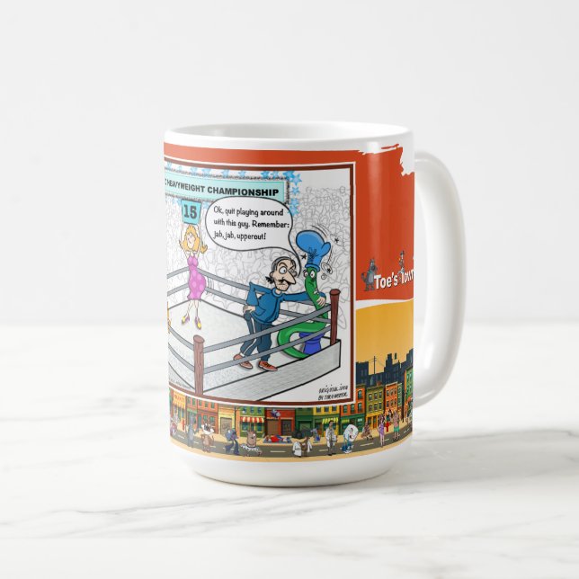 Jab Jab Uppercut | Uppmuntran Klassiker Kaffemugg (Framsida höger)