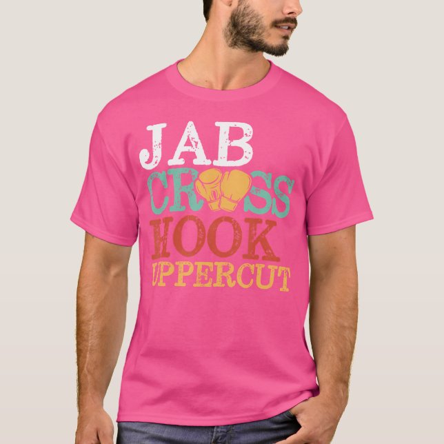 Jab Kor Krok Uppercut Boxer Workout Women Kickbo T Shirt (Framsida)
