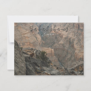 Jabal Shams oman vycard Vykort