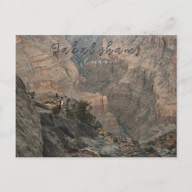 Jabal Shams oman vycard Vykort (Framsida)