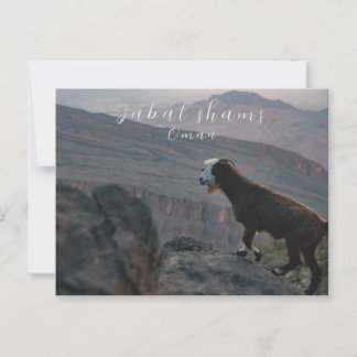 Jabal Shams oman vycard Vykort