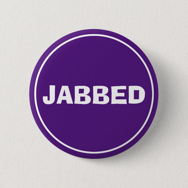 Jabbed Button (Royalets Lila) Knapp (Framsida)