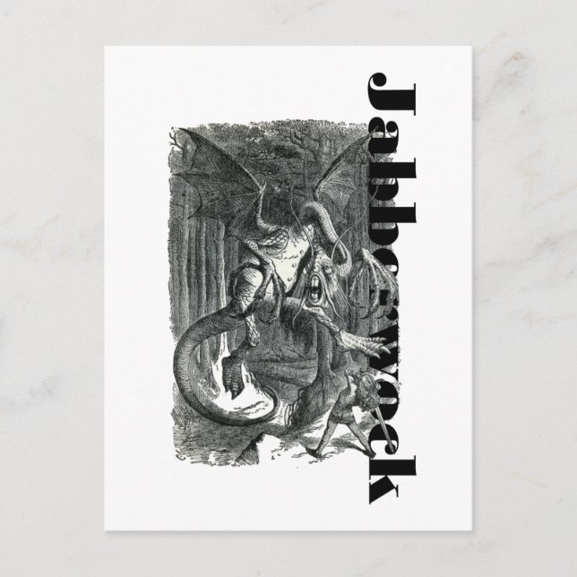 Jabberwock Postcard Vykort (Framsida)