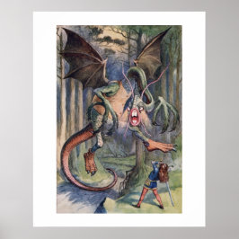 Jabberwocky Alice i Underlandet Poster