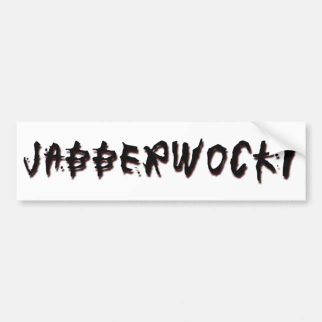 Jabberwocky Bildekal (Framsidan)