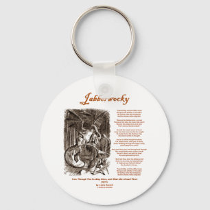 Jabberwocky dikt av Lewis Carroll (den svart Nyckelring