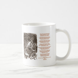 Jabberwocky dikt av Lewis Carroll Kaffemugg