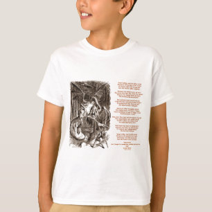 Jabberwocky dikt av Lewis Carroll Tee Shirt