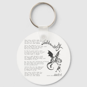 Jabberwocky dikt nyckelring