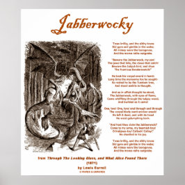 Jabberwocky (Lewis Carroll through Tittar Glass) Poster