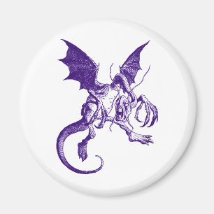 Jabberwocky lilor magnet