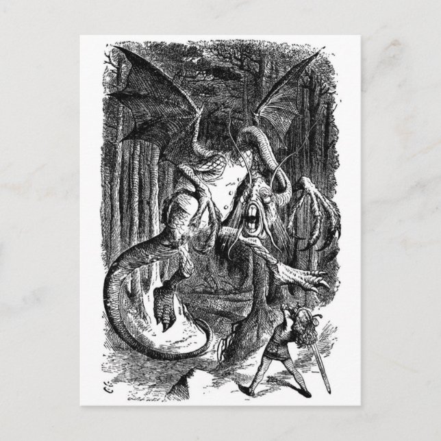 Jabberwocky Vykort (Framsida)