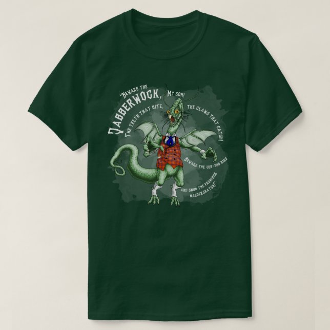 Jabberwocky wh t shirt (Design framsida)