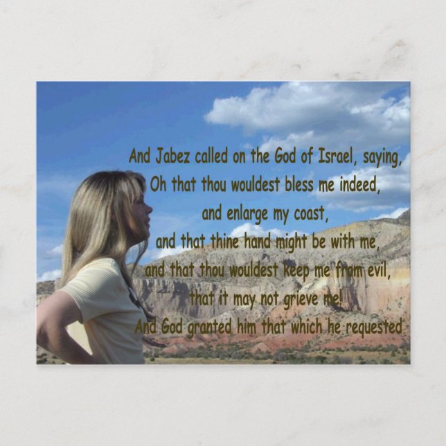 Jabez Prayer i Colorado Vykort (Framsida)