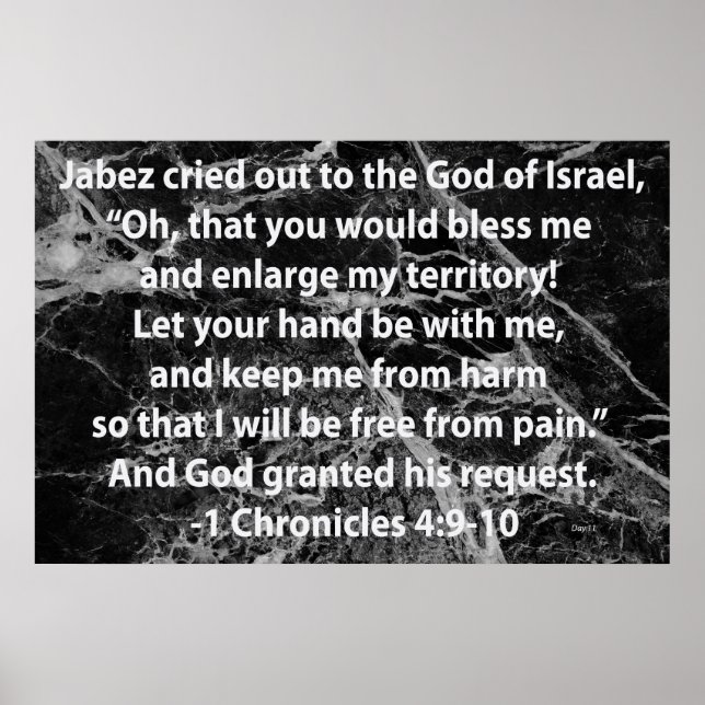 Jabez Prayer Poster (Framsidan)