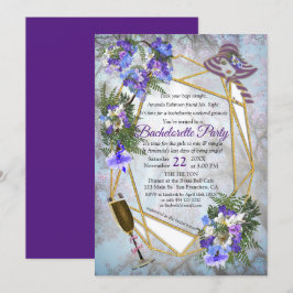 Jacaranda Blommar Bachelorette Party Inbjudningar