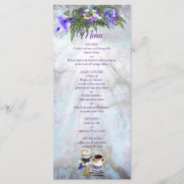 Jacaranda blommar & Lily  Bukettmeny Meny