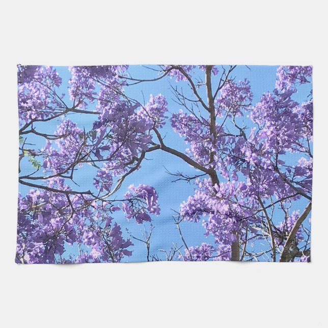 Jacaranda Blommars Kökshandduk (Horisontell)
