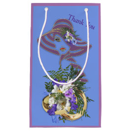 Jacaranda Blooms & Lily Bouquet Gift Bag