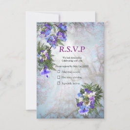Jacaranda Blooms & Lily Bouquet OSA Kort