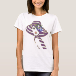 Jacaranda Blooms & Lily Bouquet T Shirt