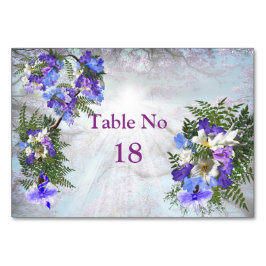 Jacaranda Blooms & Lily Bouquet Theme Bordsnummer
