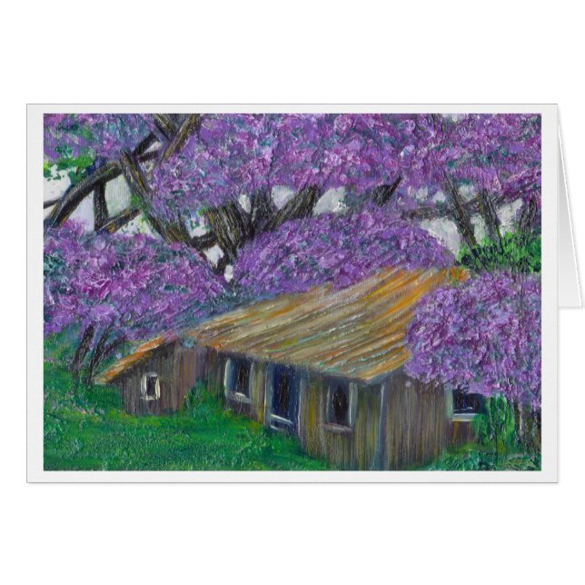 jacaranda hus hälsningskort (Framsidan Horizontal)