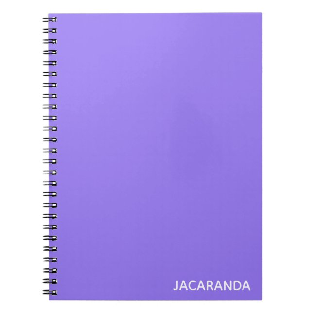 Jacaranda lila färg namn anteckningsbok (Framsidan)