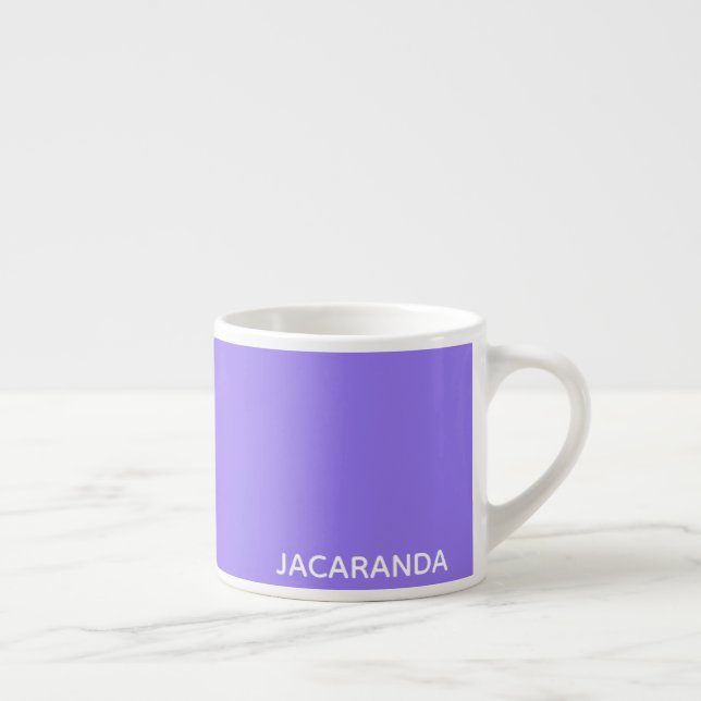 Jacaranda lila färg namn espressomugg (Höger)
