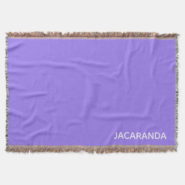 Jacaranda lila färg namn filt (Framsidan)