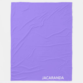 Jacaranda lila färg namn fleecefilt