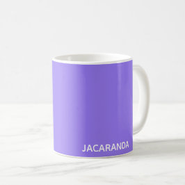 Jacaranda lila färg namn kaffemugg