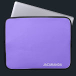 Jacaranda lila färg namn laptop fodral<br><div class="desc">Jacaranda lila färg namn</div>