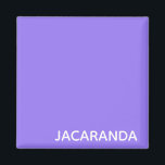 Jacaranda lila färg namn magnet<br><div class="desc">Jacaranda lila färg namn</div>