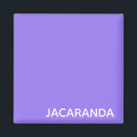 Jacaranda lila färg namn magnet<br><div class="desc">Jacaranda lila färg namn</div>