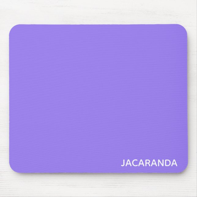 Jacaranda lila färg namn musmatta (Framsidan)