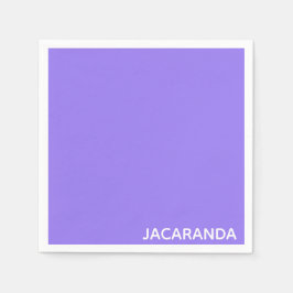 Jacaranda lila färg namn pappersservett