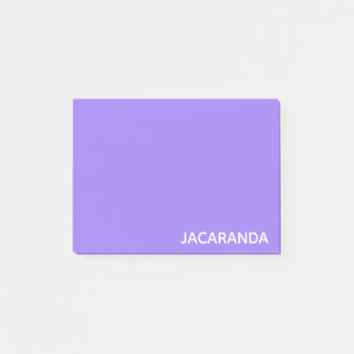 Jacaranda lila färg namn post-it block