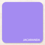 Jacaranda lila färg namn underlägg papper kvadrat<br><div class="desc">Jacaranda lila färg namn</div>