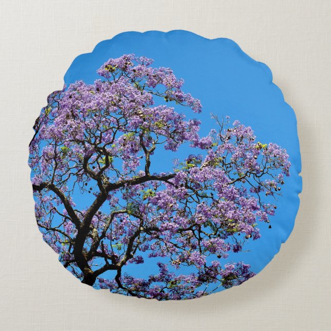 Jacaranda Rund Kudde (Framsidan)