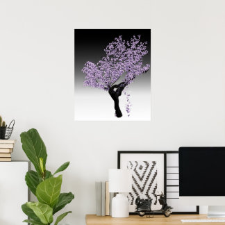Jacaranda Träd Art Skriv ut Poster