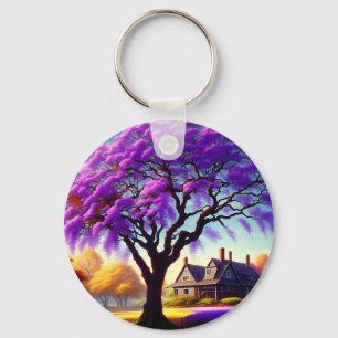 Jacaranda Träd Farm House, Nyckelring