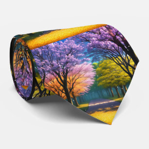 Jacaranda Träd i Forest, Neck Tie Slips