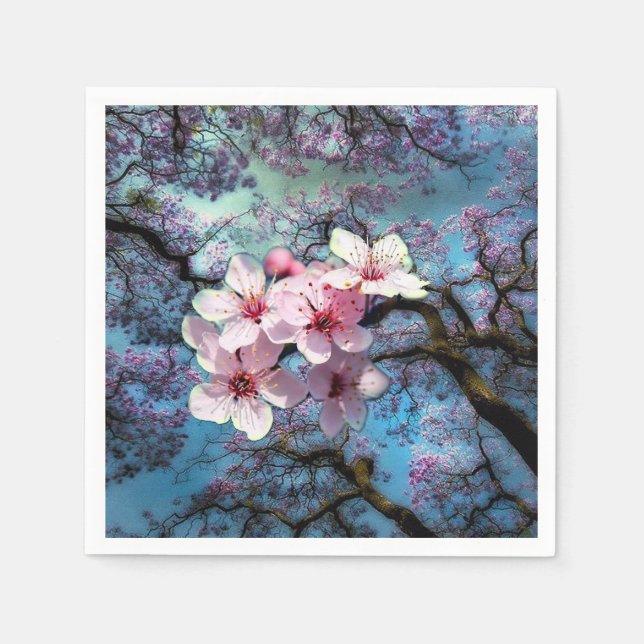 Jacaranda Träd Pappersservett (Framsidan)