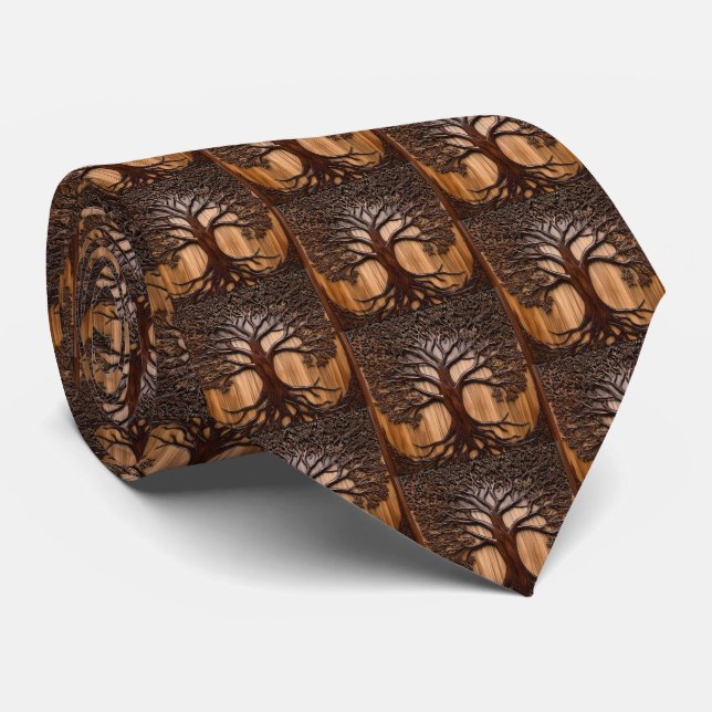Jacaranda Träd Wood Carving Slips (Rullad)