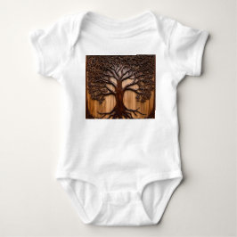 Jacaranda Träd Wood Carving T Shirt