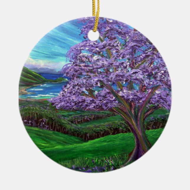 Jacaranda Upcountry Julgransprydnad Keramik (Framsidan)
