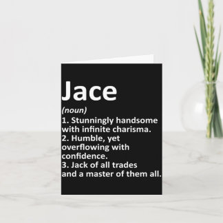 Jace Definition Personligt Namn Rolig Födelsedag Kort