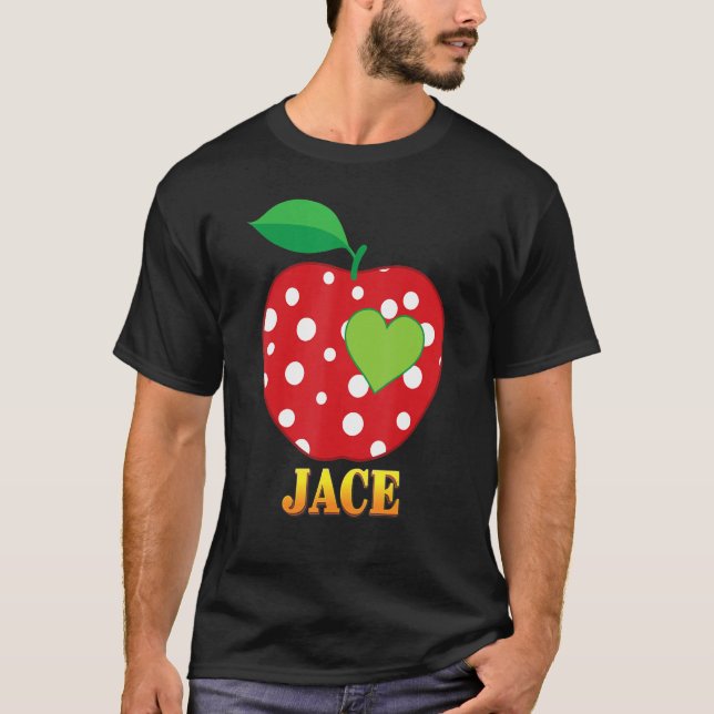 Jace Kärlek School Back to school Boy Kid Student  T Shirt (Framsida)